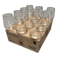 Pahare coniac din sticla 350 ml, set 12 buc