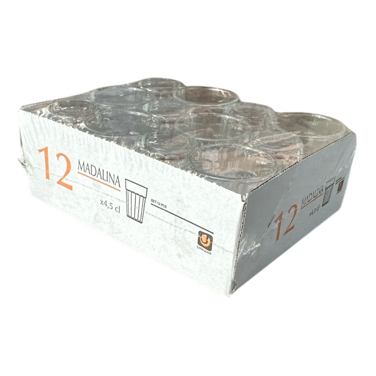 Pahare Vodka 45 ml, sticla transparenta 12 bucati - imagine 2