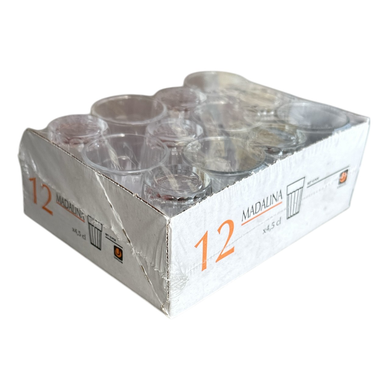 Pahare Vodka 45 ml, sticla transparenta 12 bucati - imagine 3