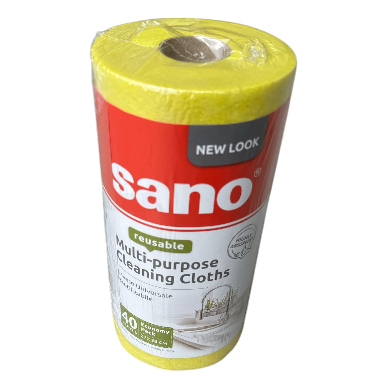 Sano Lavete universale reutilizabile 27 x 28 cm, rola 40 bucati