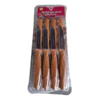 Set 12 cutite otel pentru fructe cu maner plastic