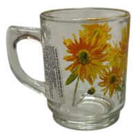 Cana sticla cu toarta, 255 ml floarea soarelui