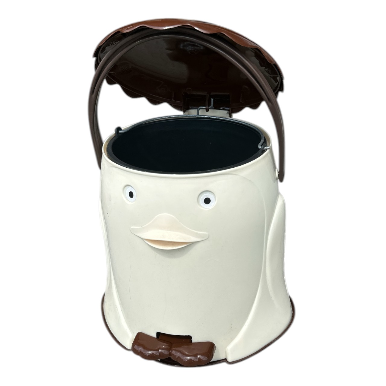 Cos de gunoi pedala, maner mobil si capac 6 litri - imagine 2