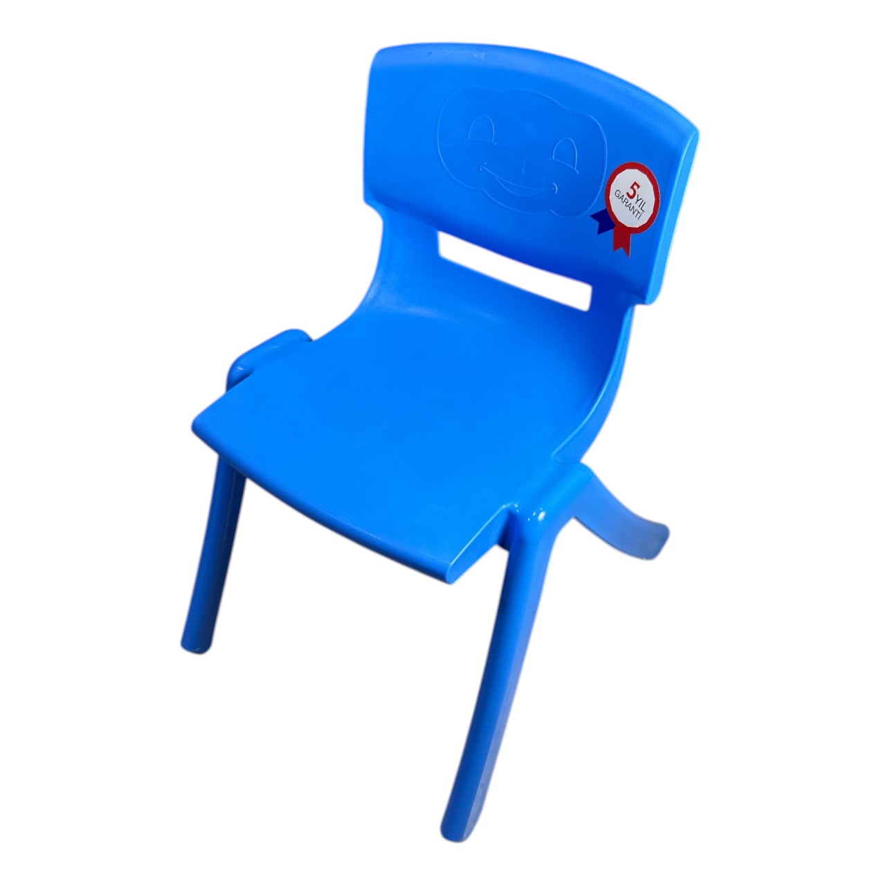 Scaun gradinita din plastic, albastru - imagine 2