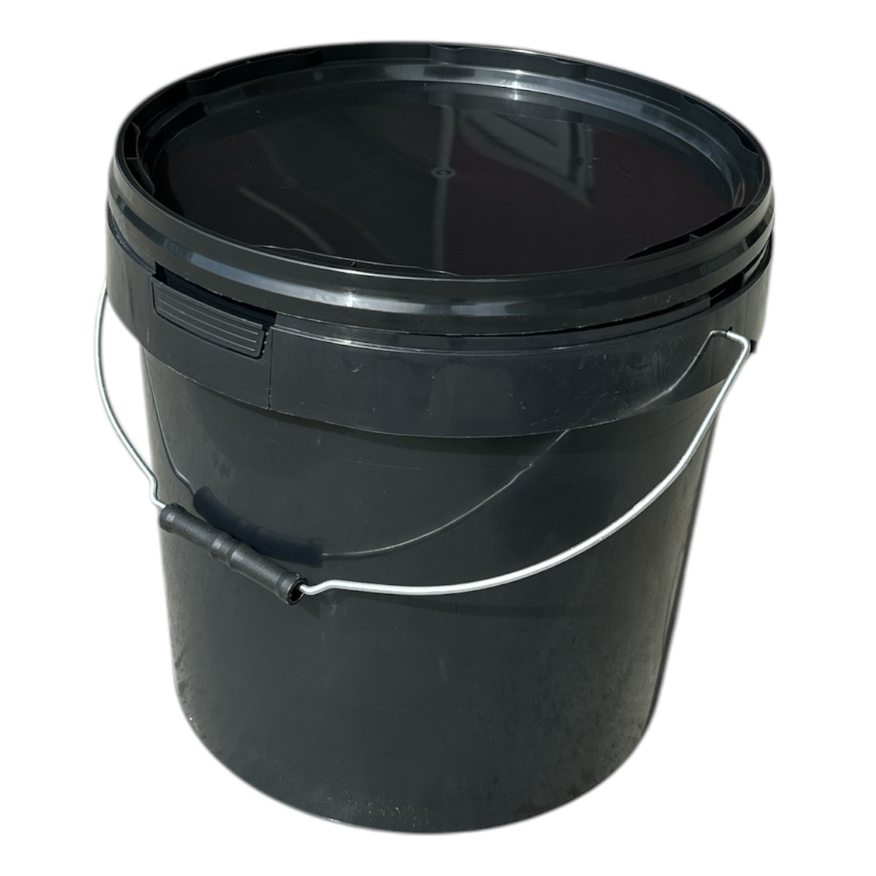 Galeata alimentara sigilabila cu capac 20 litri, neagra - imagine 2