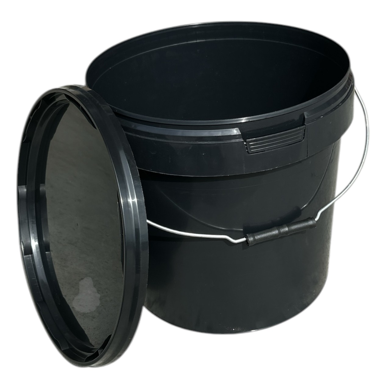 Galeata alimentara sigilabila cu capac 20 litri, neagra