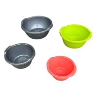 Set ligheane plastic rountde cu manere, 4 bucati