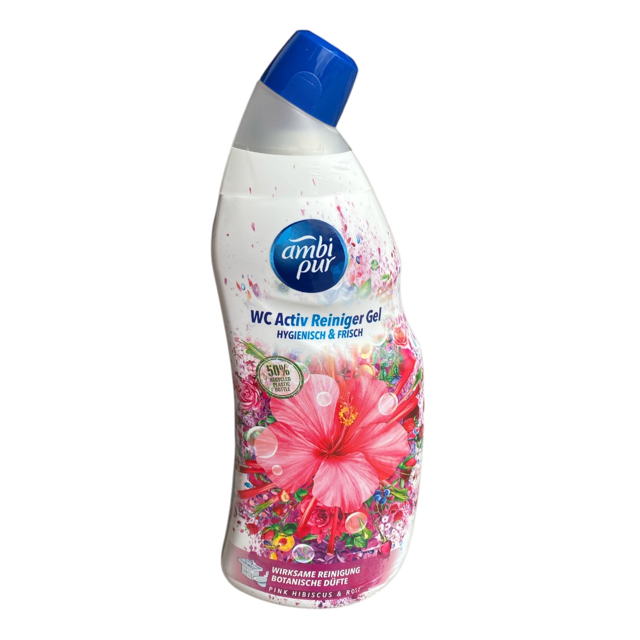 Ambi Pur Gel WC cu hibiscus roz si trandafiri 750 ml