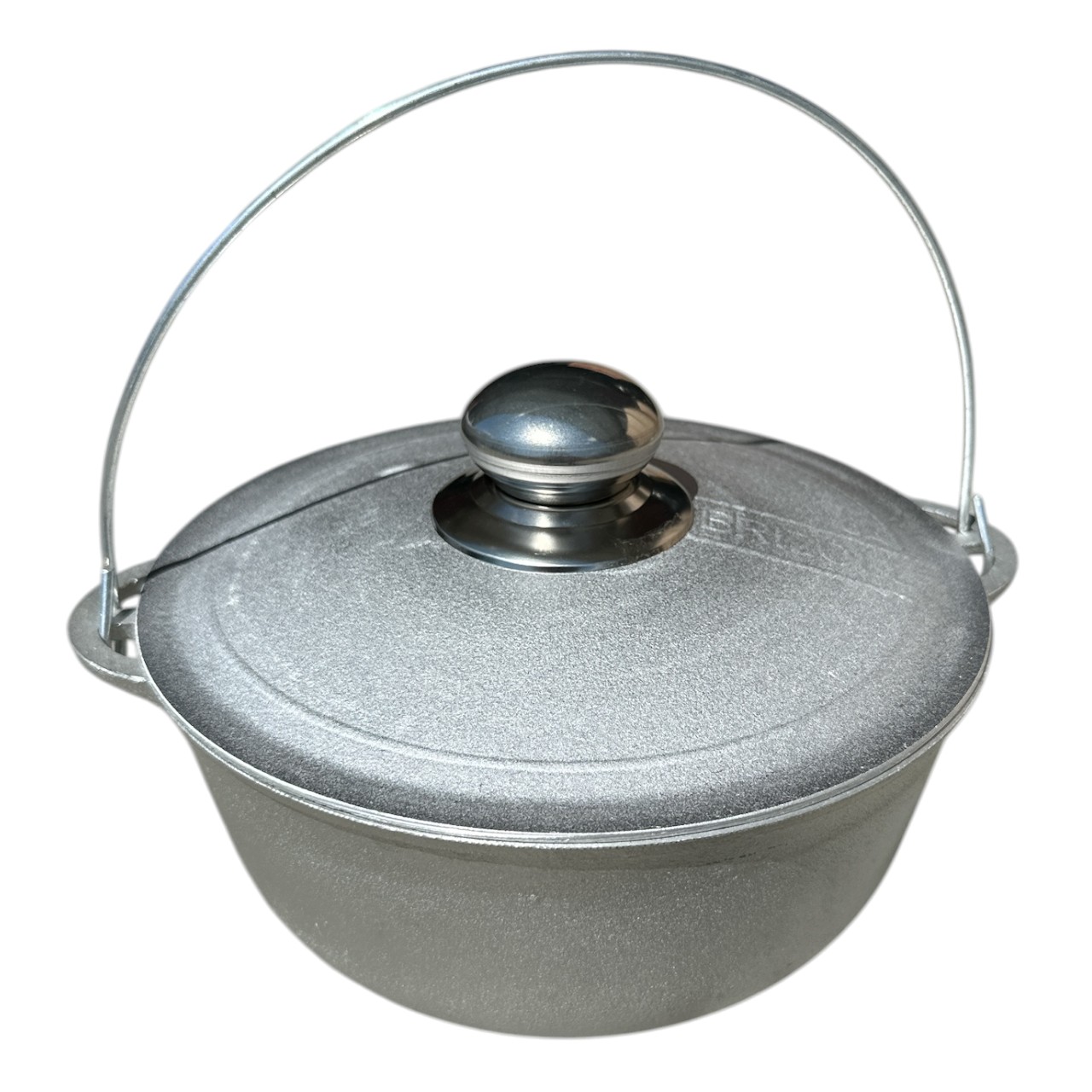 Ceaun aluminiu turnat cu capac si toarta 2 litri