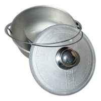 Ceaun aluminiu turnat cu capac si toarta 2 litri