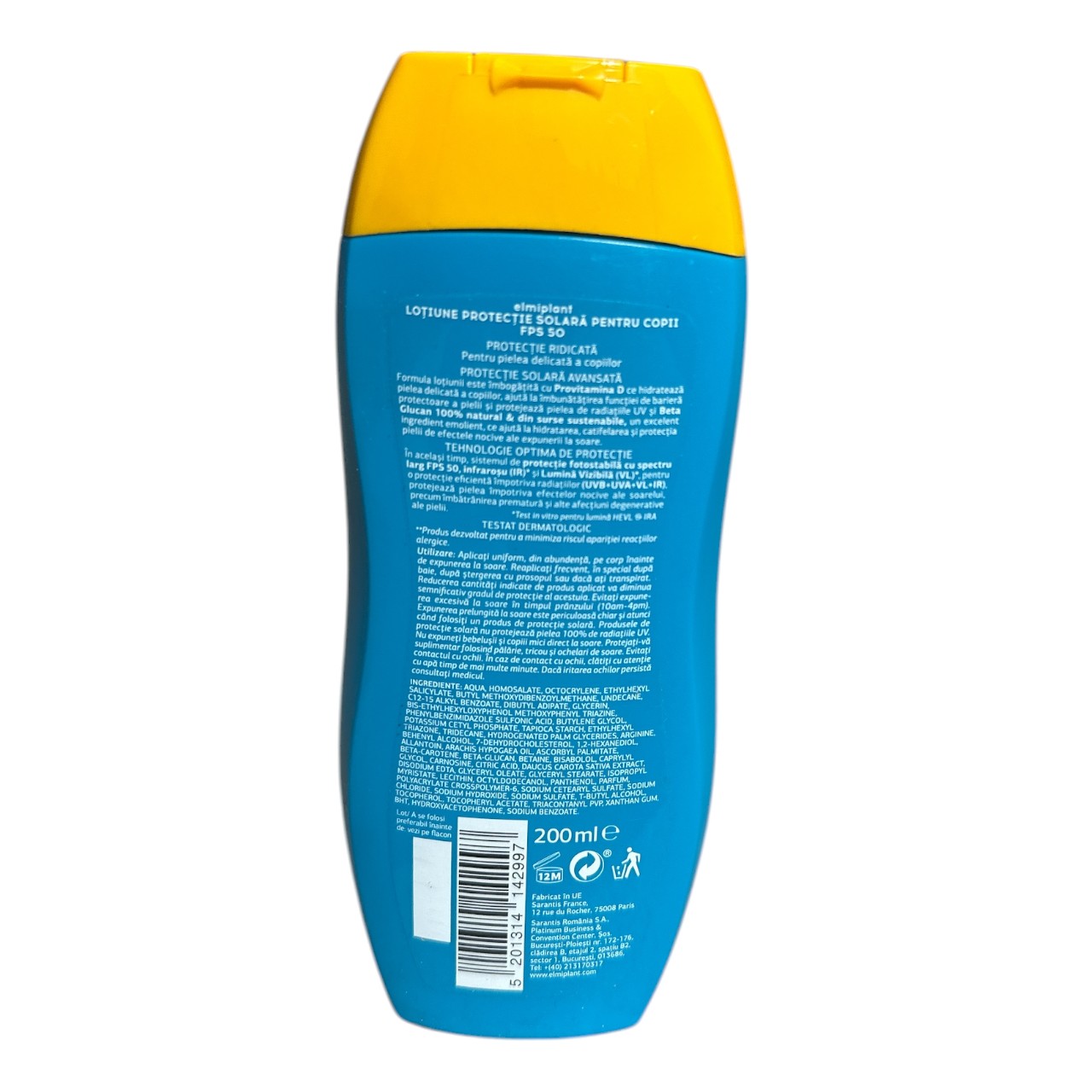 Elmiplant Sun Lotiune copii SPF 50 200 ml - imagine 2