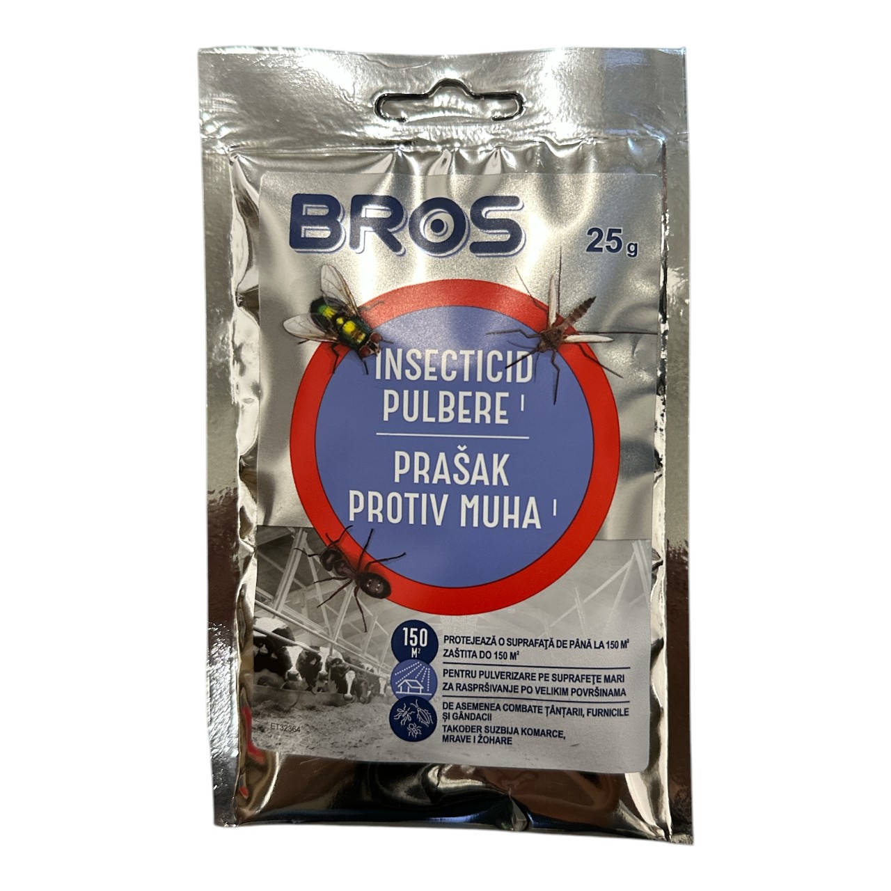 Insecticid pulbere Bros, plic 25 grame