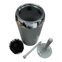 Perie de toaleta (WC) din silicon cu suport