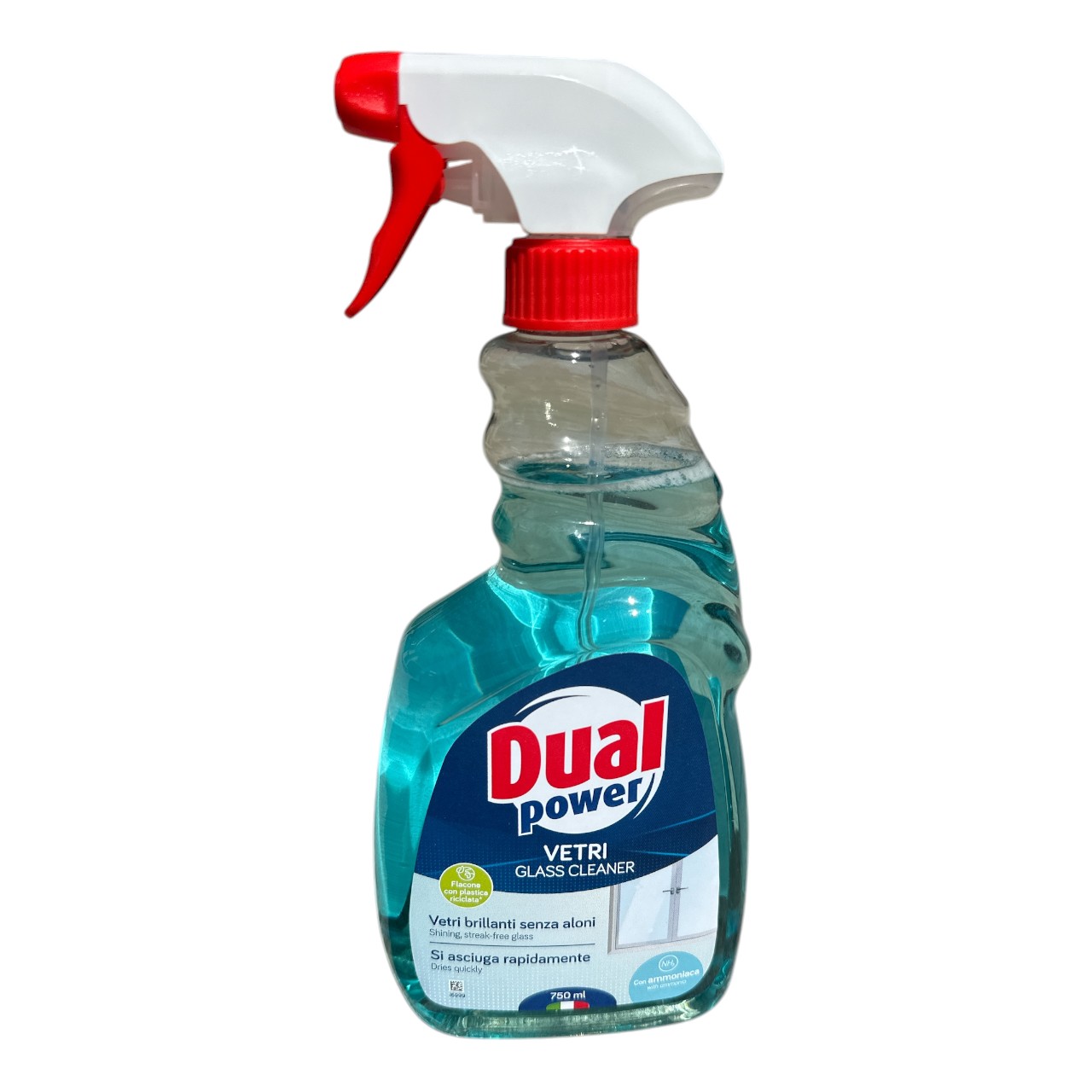 Solutie geamuri profesionala cu amoniac Dual Power 750 ml