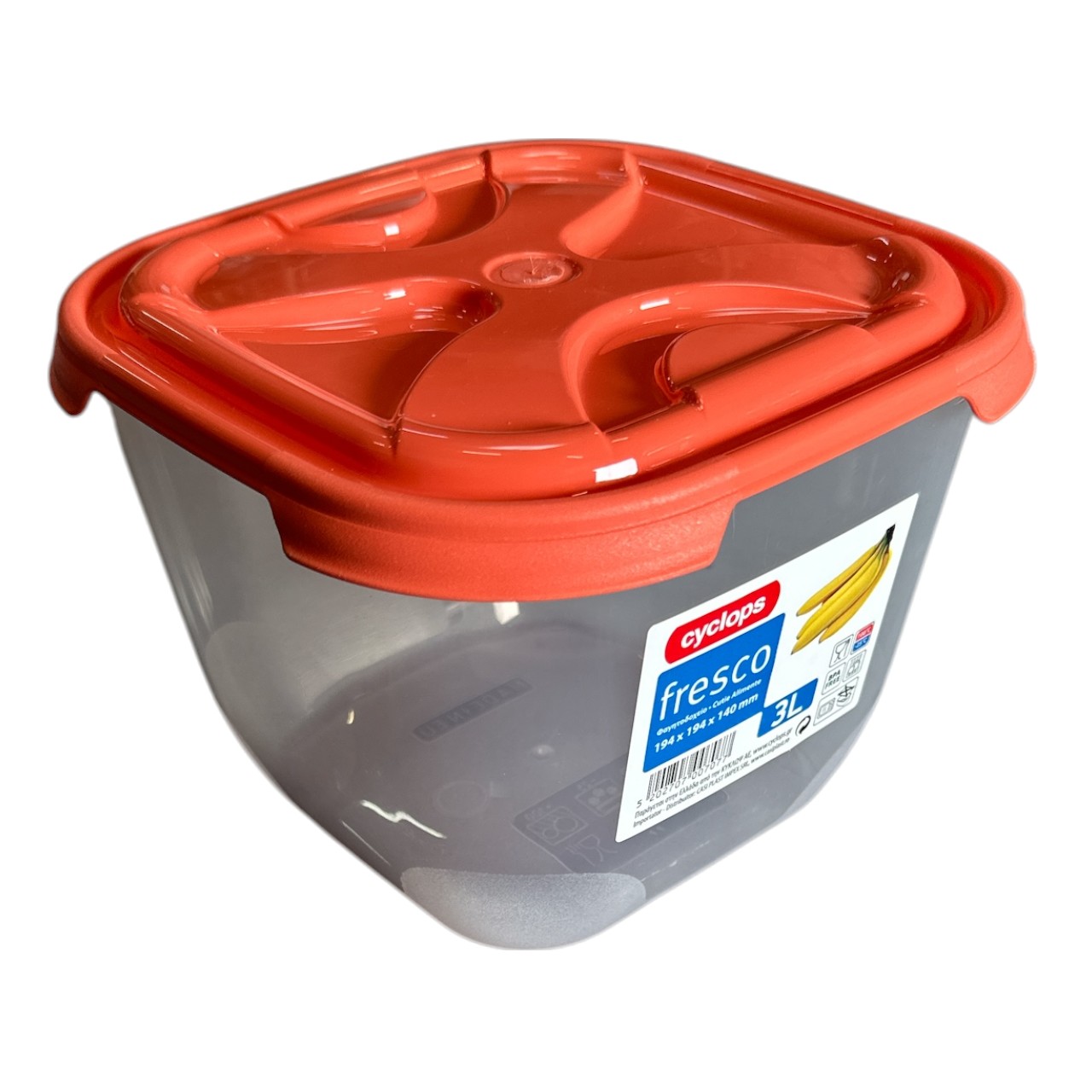 Sterk Cutie pentru alimente Fresco 3 L patrata