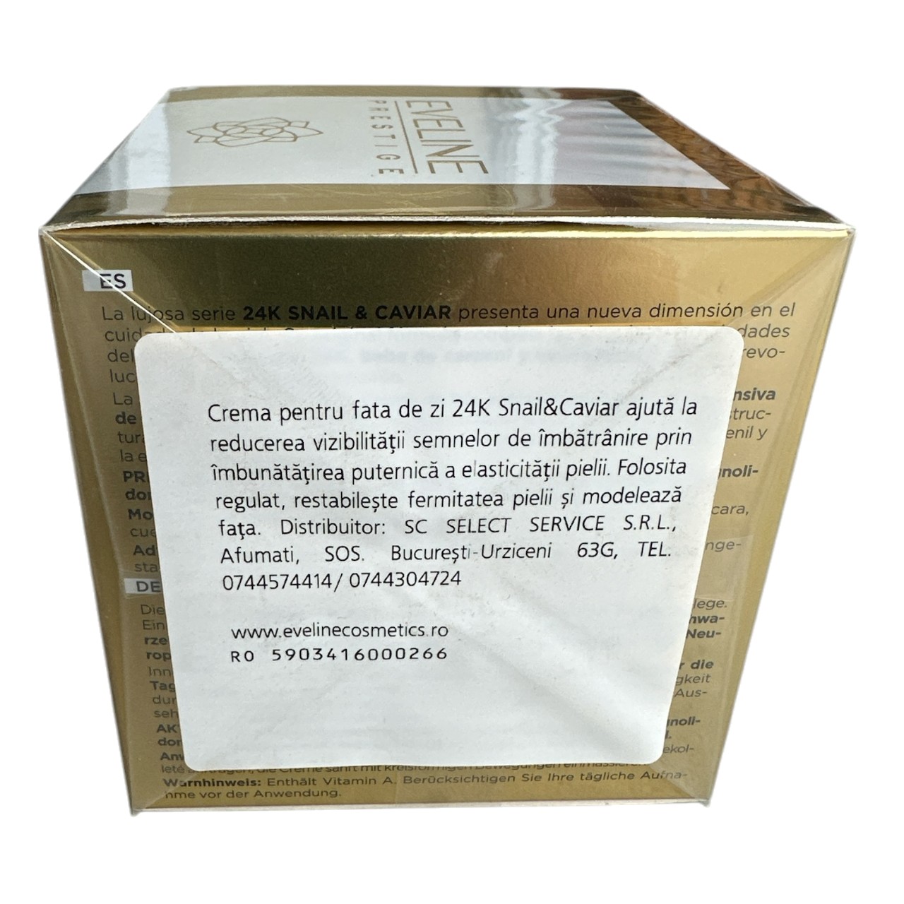 Crema de fata cu secretie de melc si caviar Eveline Prestige 24K, 50 ml - imagine 2