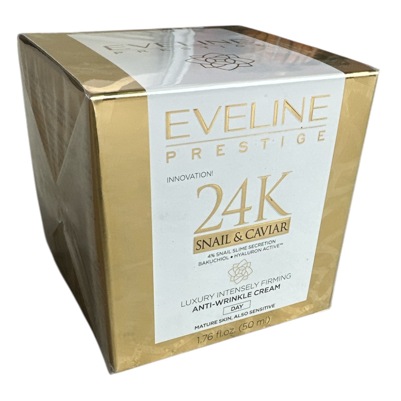 Crema de fata cu secretie de melc si caviar Eveline Prestige 24K, 50 ml - imagine 4