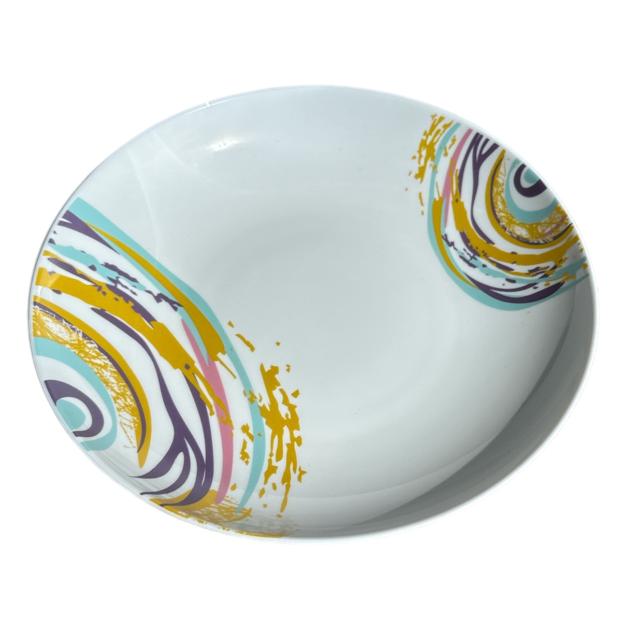 Farfurie adanca din opal, model spirala, 23 cm - imagine 2