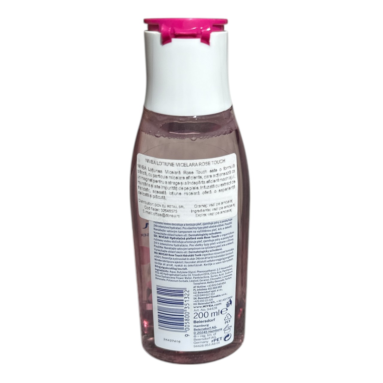 Nivea Rose Touch Tonic hidratant cu trandafiri 200 ml - imagine 2