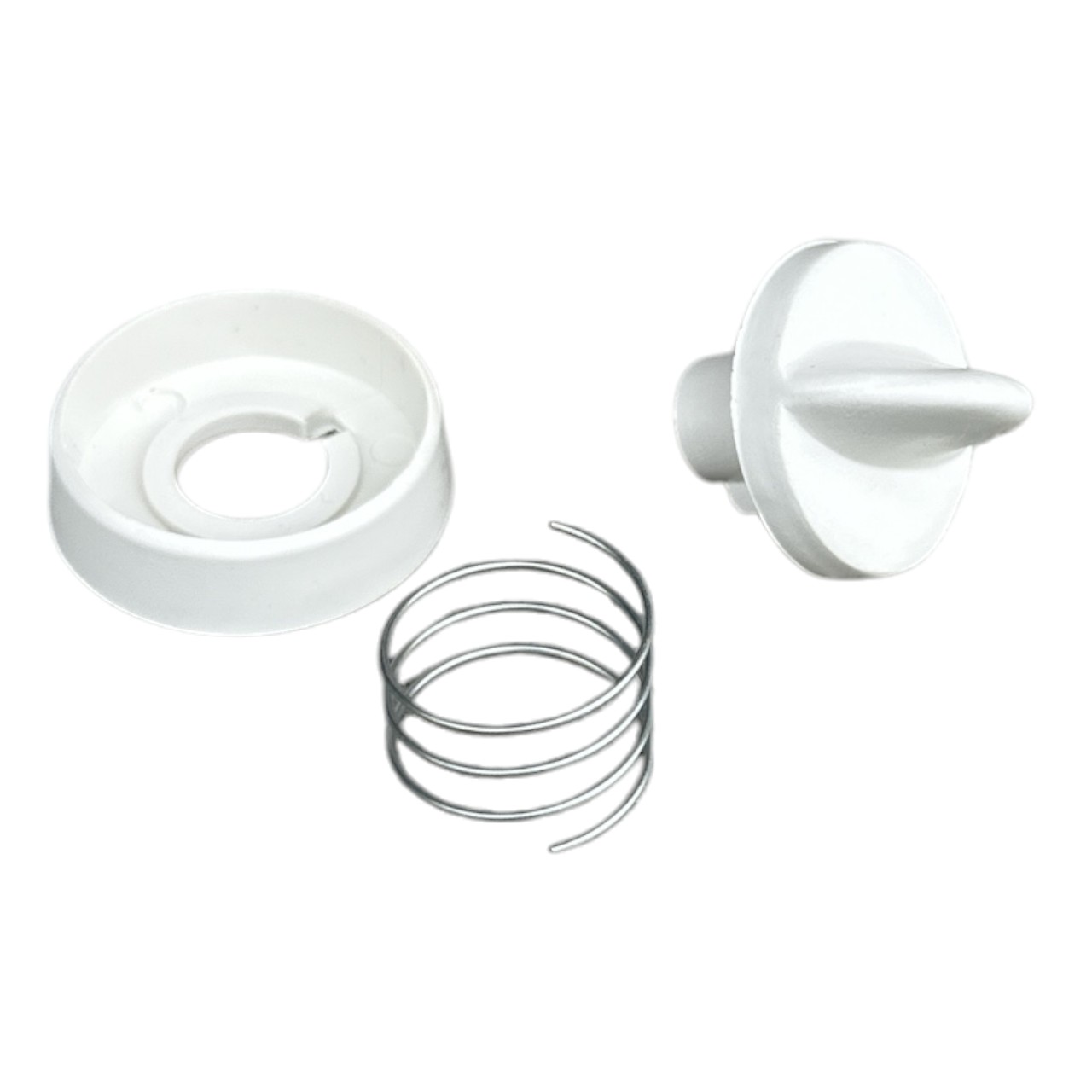 Buton aragaz cu arc (Alb) orificiu de 8 mm