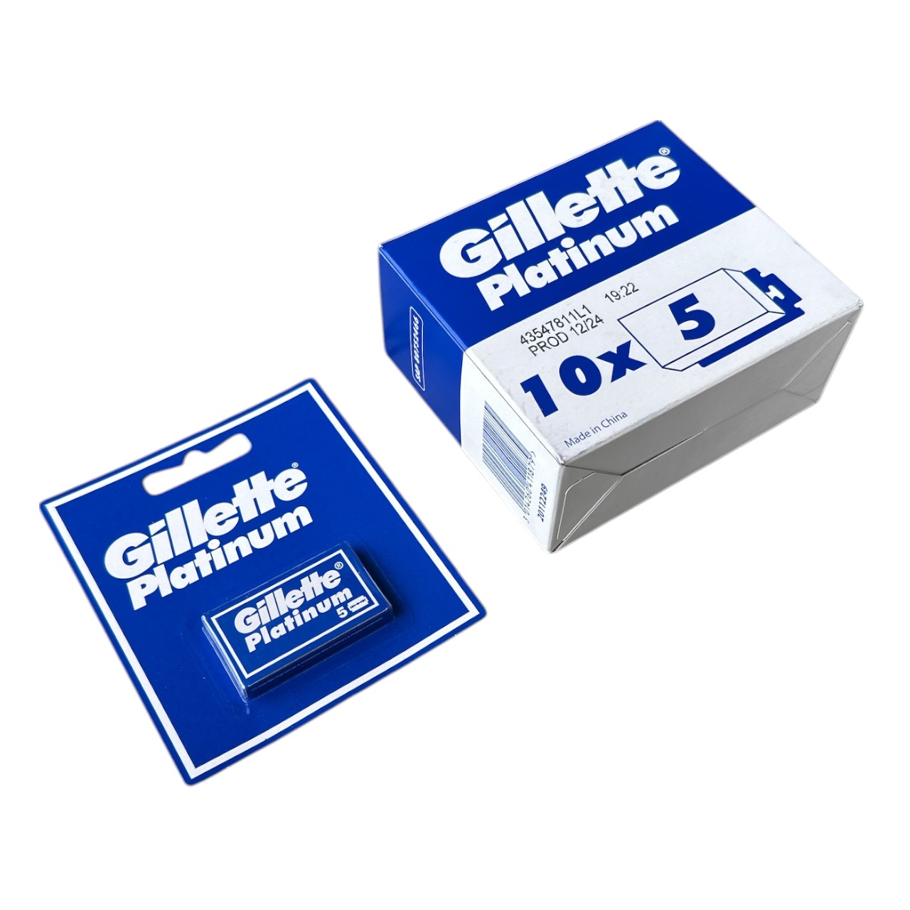 Gillette Platinum Lame de ras (barbierit), 50 bucati