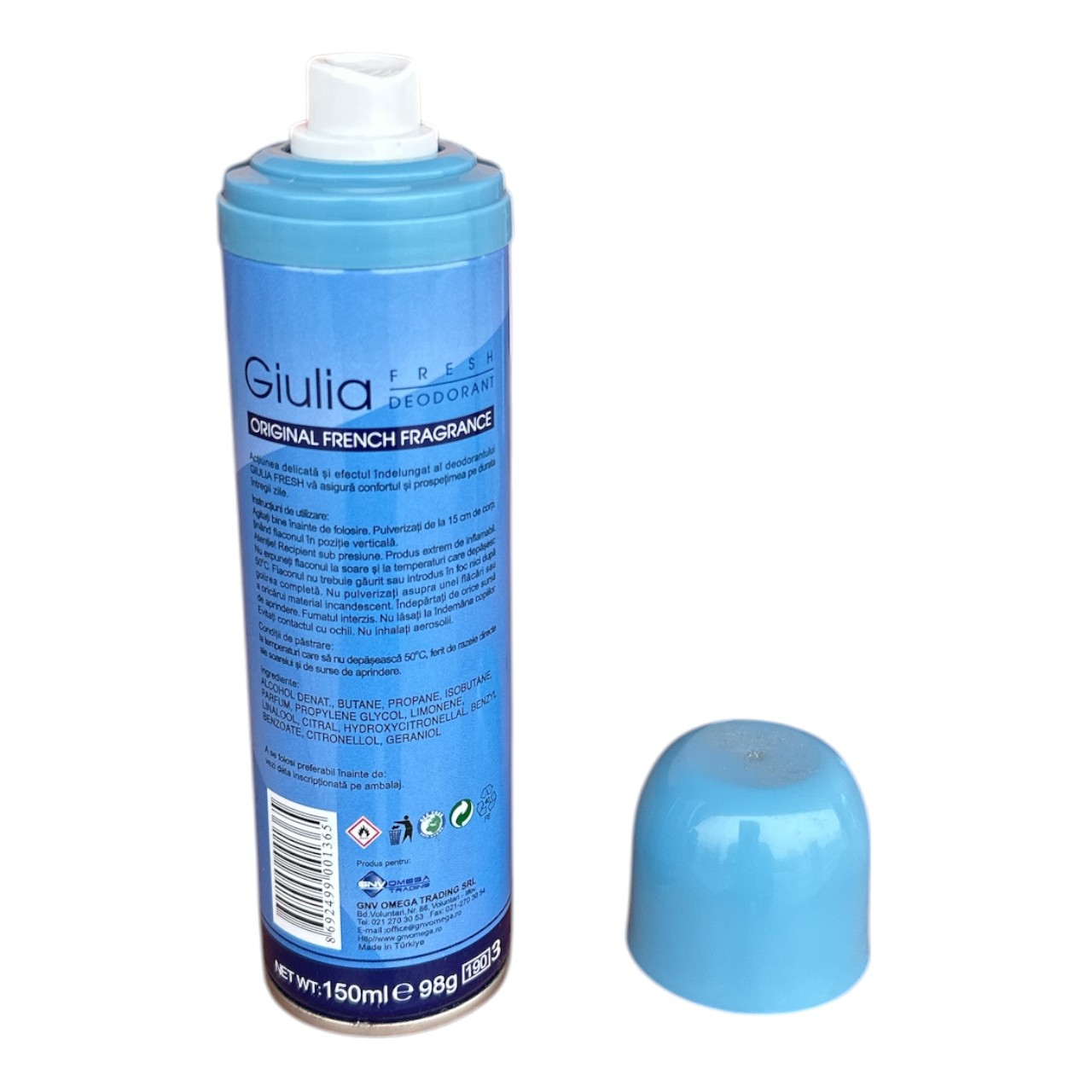 Giulia Deodorant femei, spray fresh, 150 ml - imagine 2