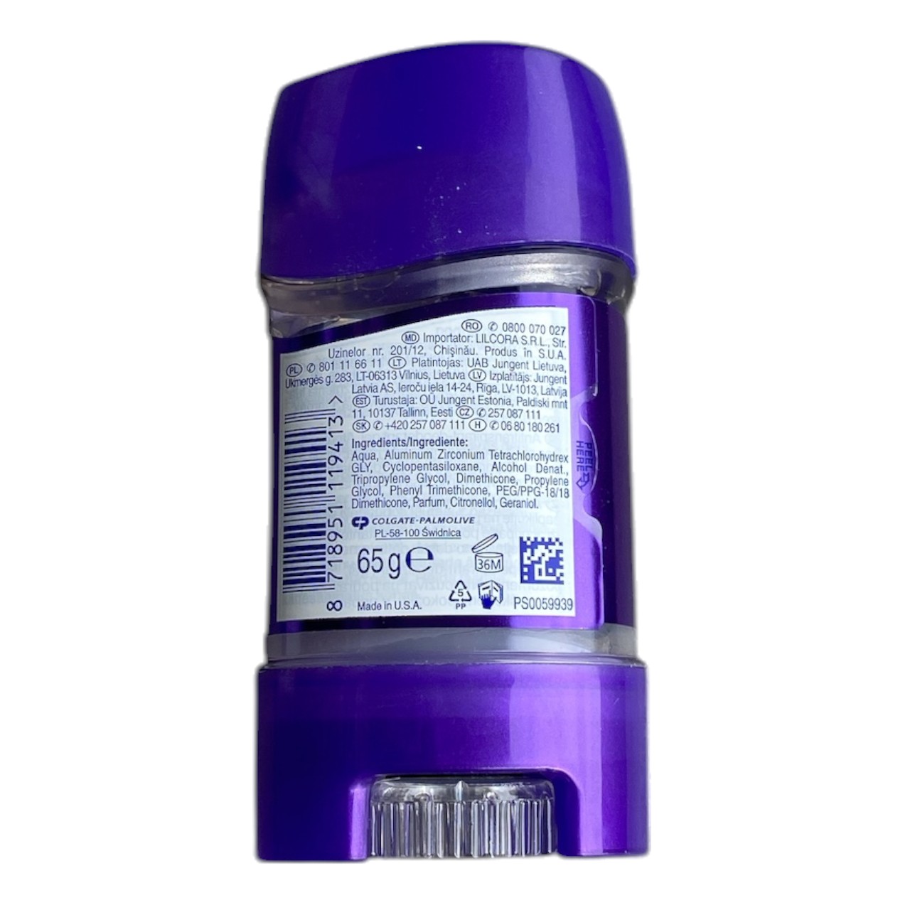 Lady Speed Stick Deodorant Gel Breath of Freshness 65g, 48 ore - imagine 2