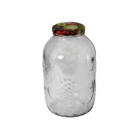 borcan din sticla cu capac 5l 4 buc 2