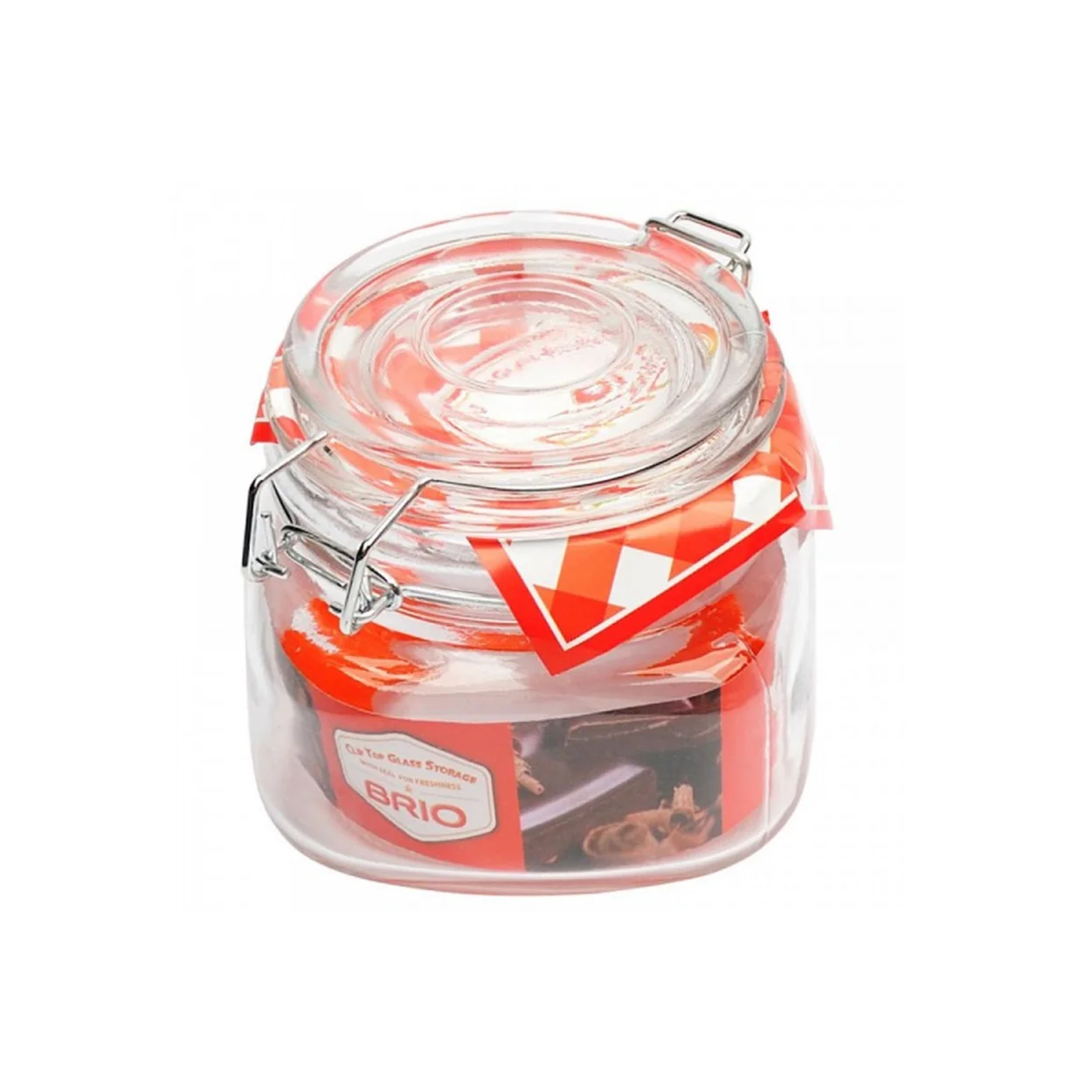 borcan sticla cu capac inchidere ermetica 750 ml 1