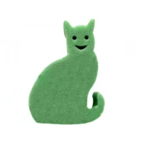 burete baie copii forma pisica verde 2