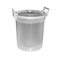 butoi plastic 30l 36 cm cu capac transparent 1