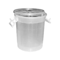 butoi plastic 30l 36 cm cu capac transparent 2