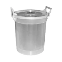 butoi plastic cu capac 50 litri 43 cm transparent 1