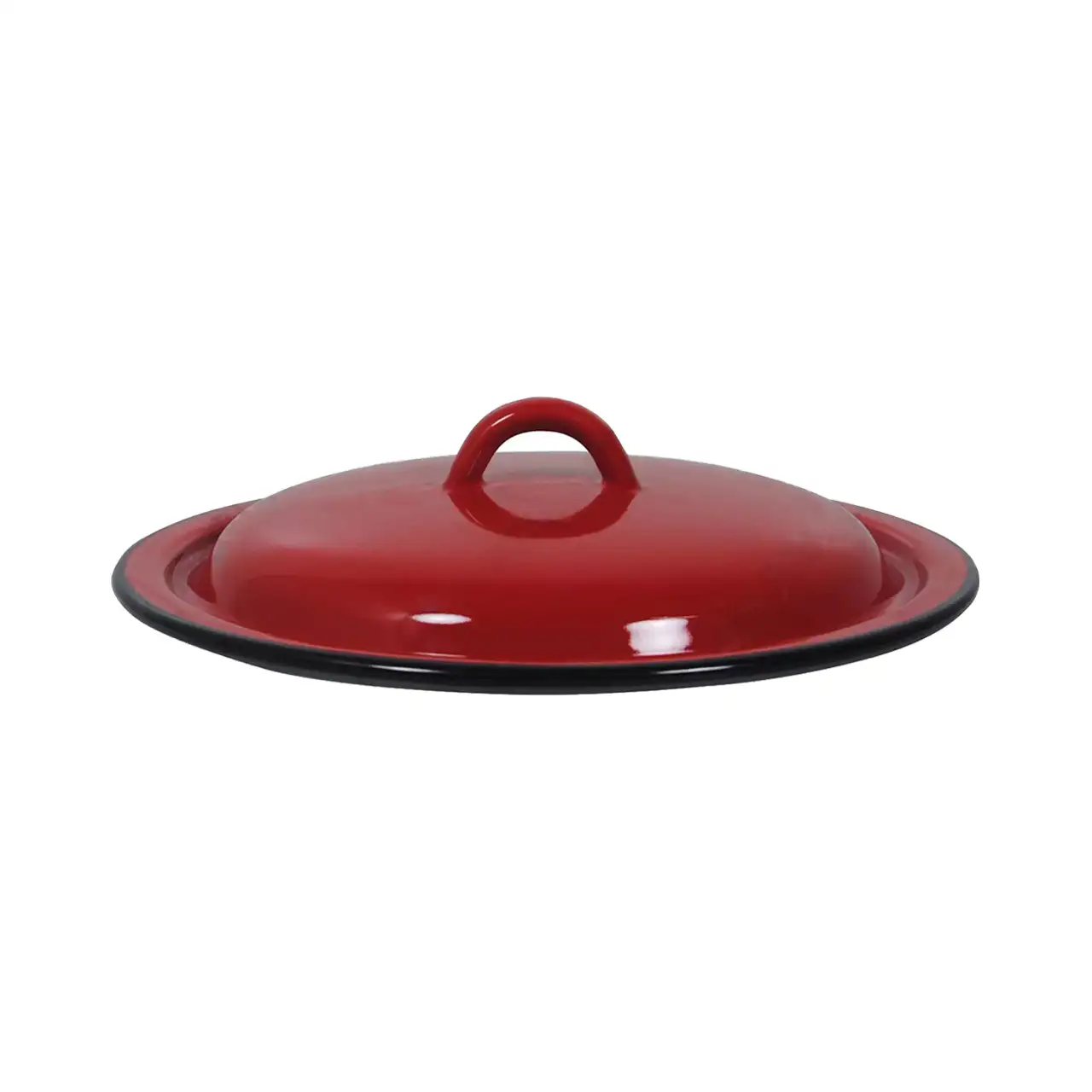 capac emailat bombat 25 cm rosu 1