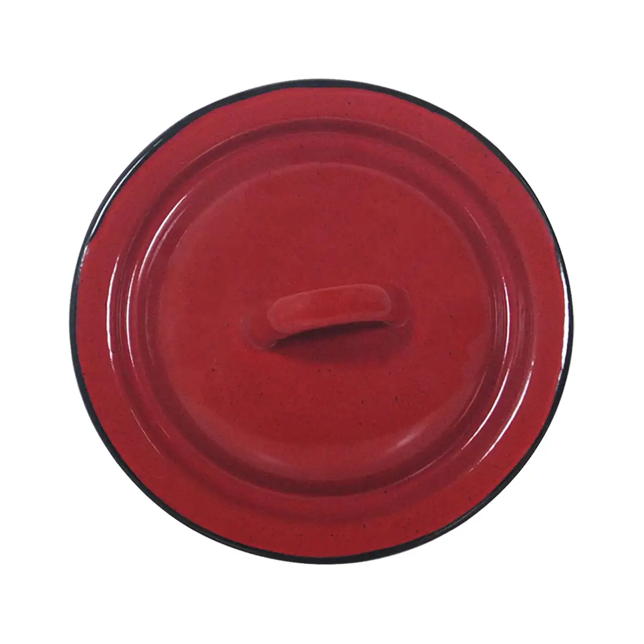 capac emailat bombat 25 cm rosu 2