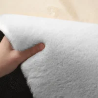 covor blana sintetica alba 50x80 cm 2