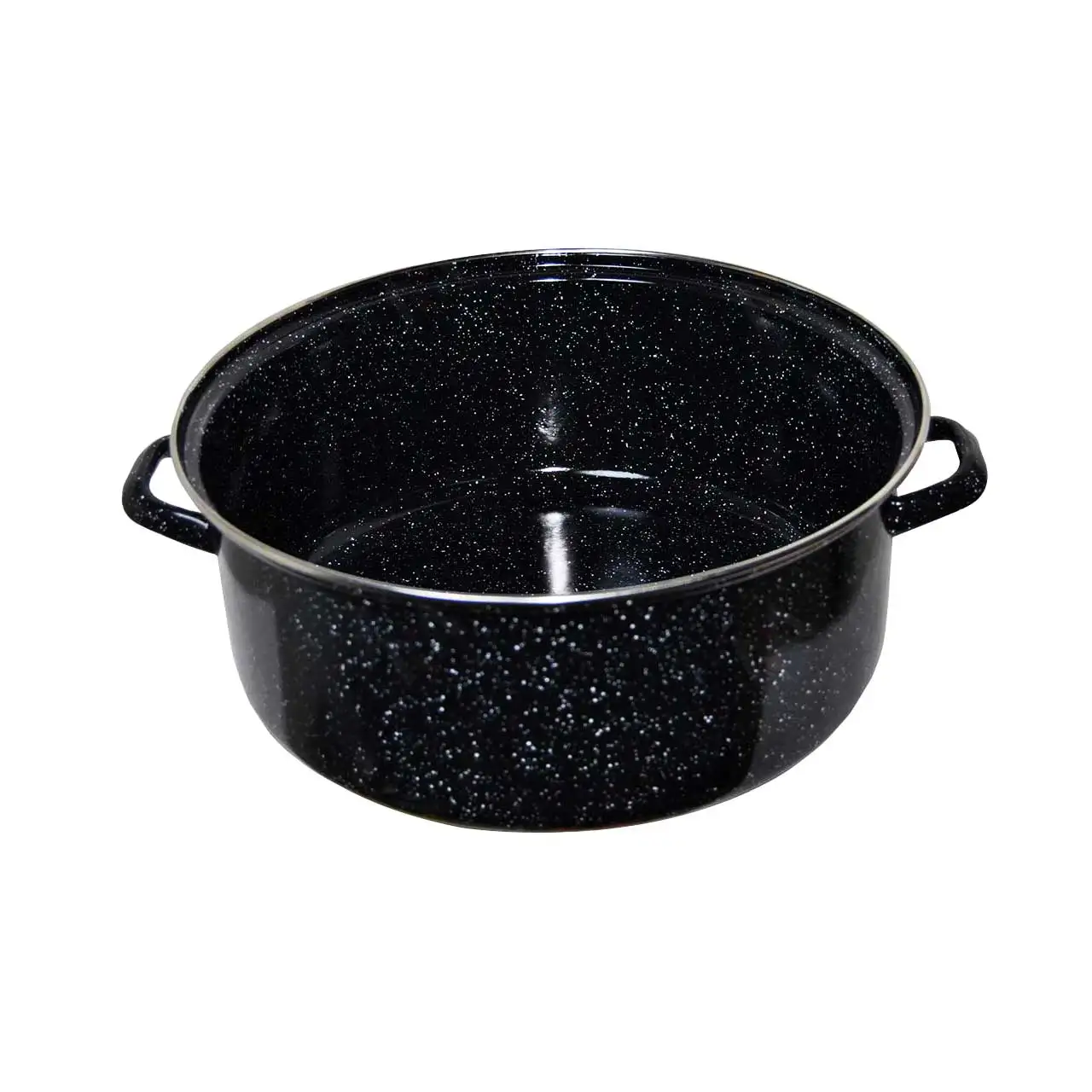 cratita emailata 8 l neagra 2