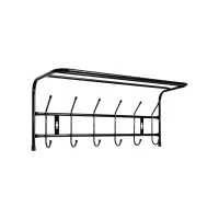 cuier metalic de perete 12 agatatori negru 1