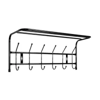 cuier metalic de perete 12 agatatori negru 2