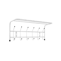 cuier perete din metal 12 agatatori alb 1