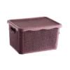 cutie plastic cu capac 40 l perlata 1