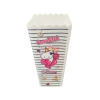 cutie popcorn 1 3 litri patrata model unicorn 2