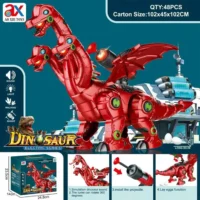 dinozaur dragon cu 3 capete din plastic 2