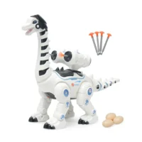 dinozaur robot cu lansator si oua 30x36cm 2