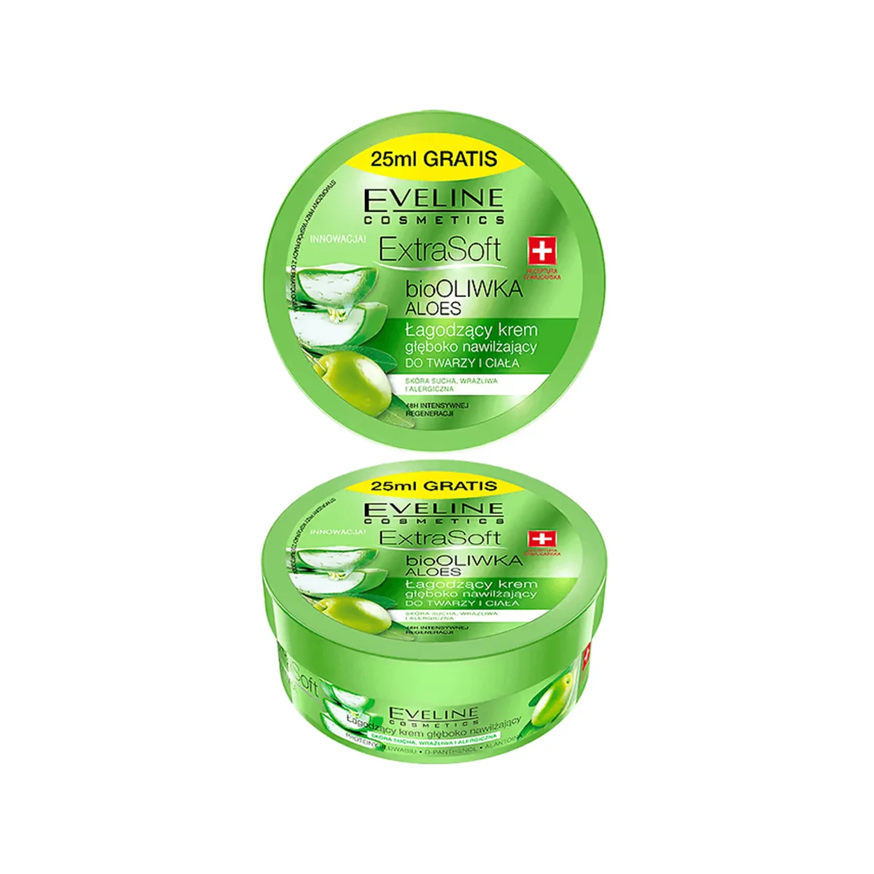 eveline crema fata si corp cu masline bio si aloe vera 175 ml 1