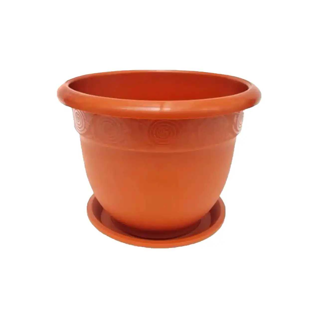 ghiveci de plastic pentru flori 20 cm maro 1