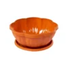 ghiveci plastic forma floare cu farfurie 24 cm 1