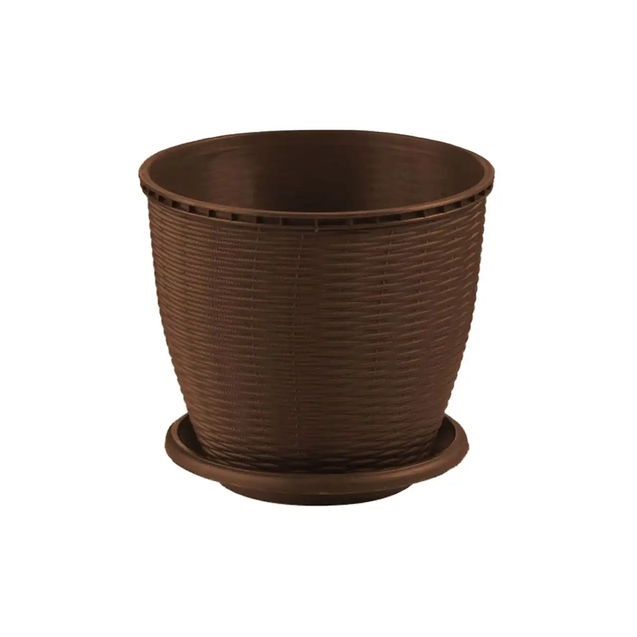 ghiveci ratan sintetic maro 6 litri 1