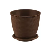 ghiveci ratan sintetic maro 6 litri 2