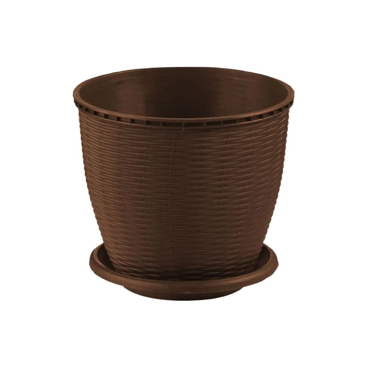 ghiveci ratan sintetic maro 6 litri 2